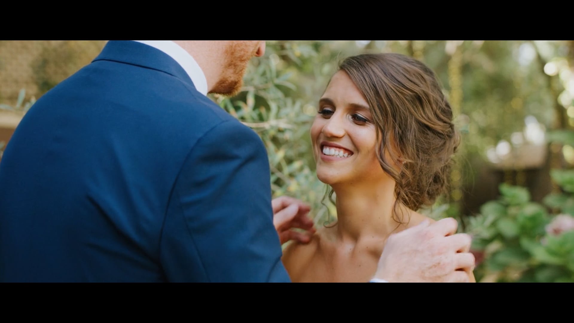 A wedding film still from Calamigos Ranch