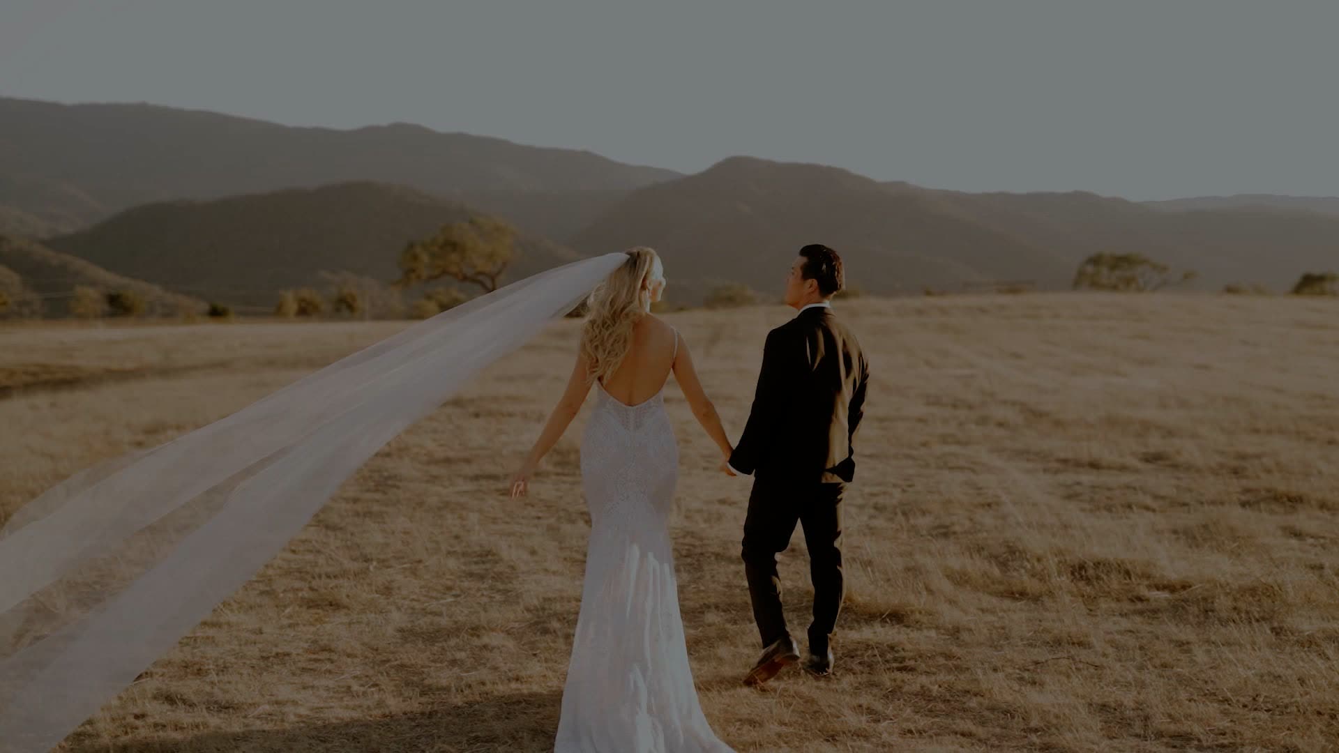 A wedding film still at Kestrel Park, Santa Ynez