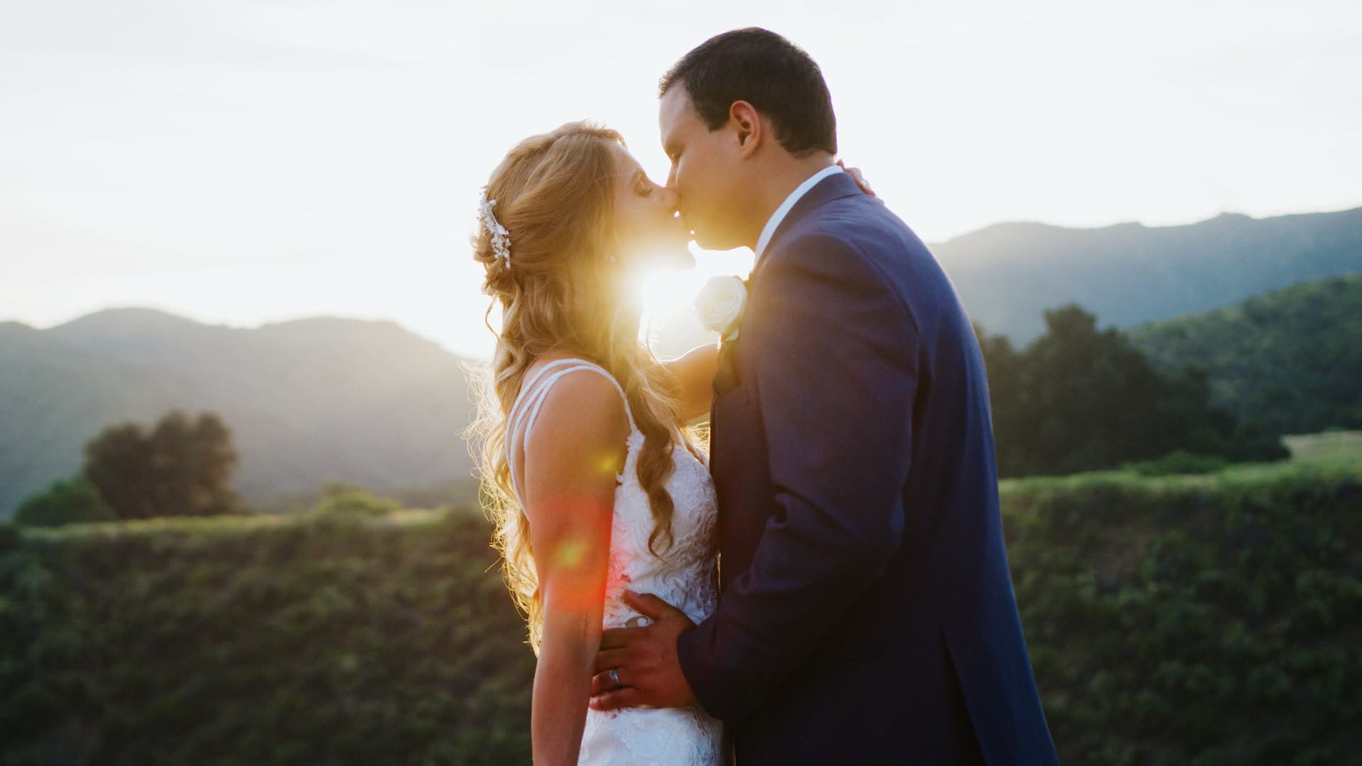 A wedding film still at Serendipity Garden Weddings, Oak Glen