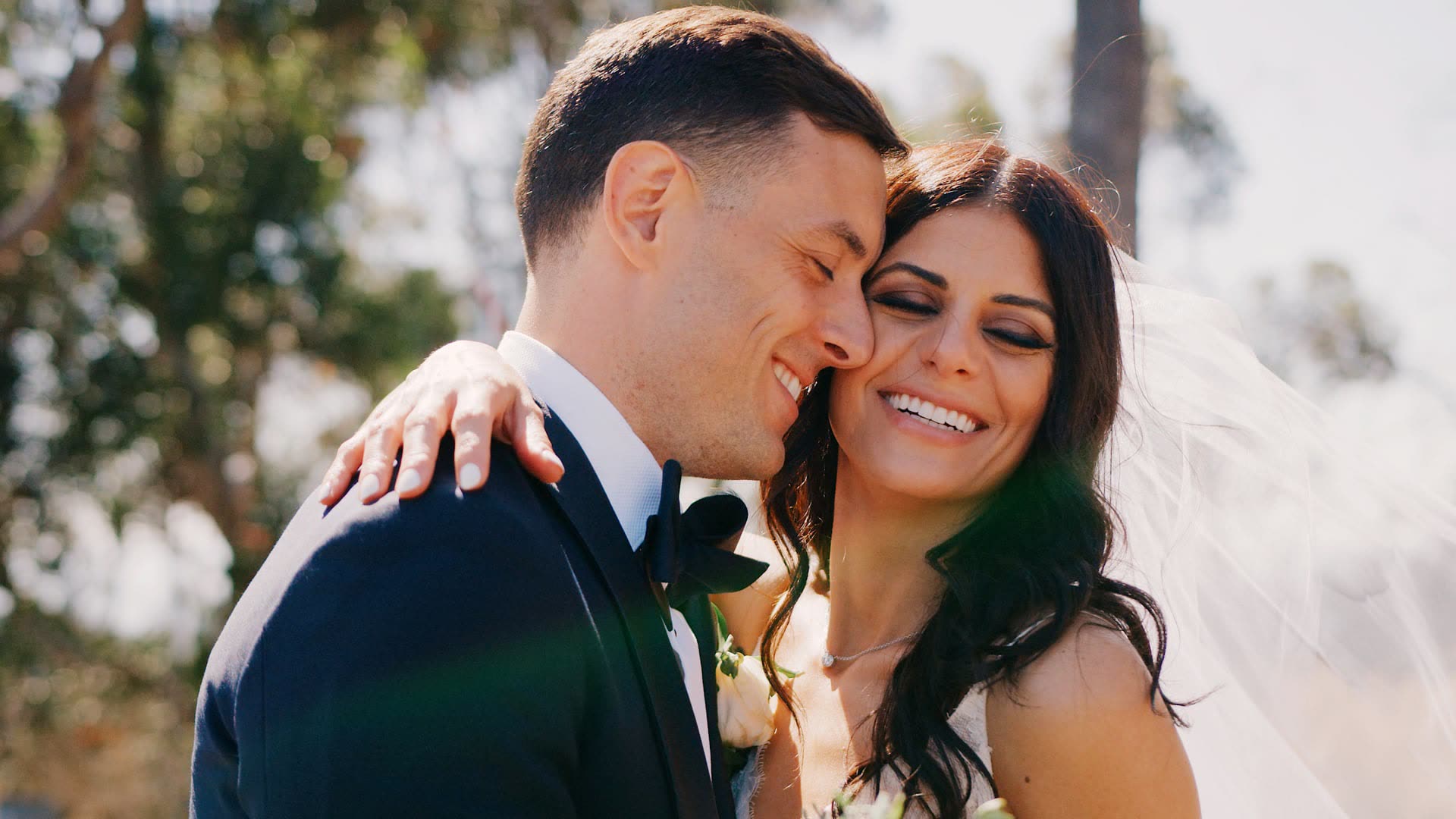 A wedding film still at Playa Studios, Culver City