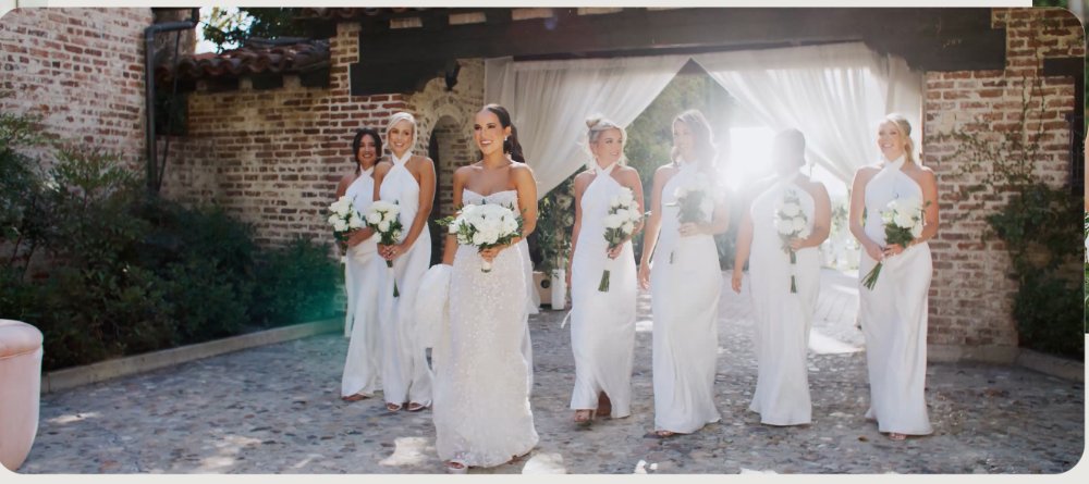 A still frame from Luke & Anna's wedding film