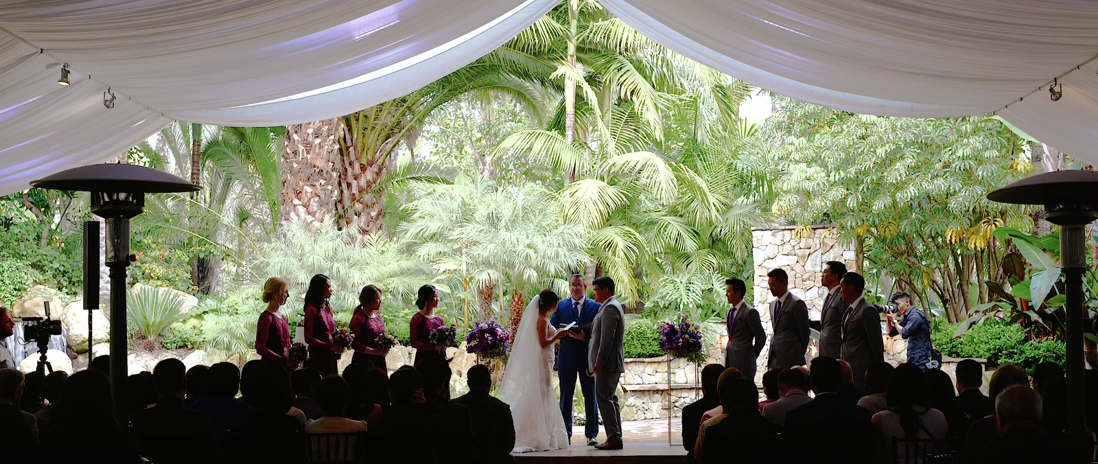 A still from Hugo & Helen's wedding film at Grand Tradition Estate and Gardens