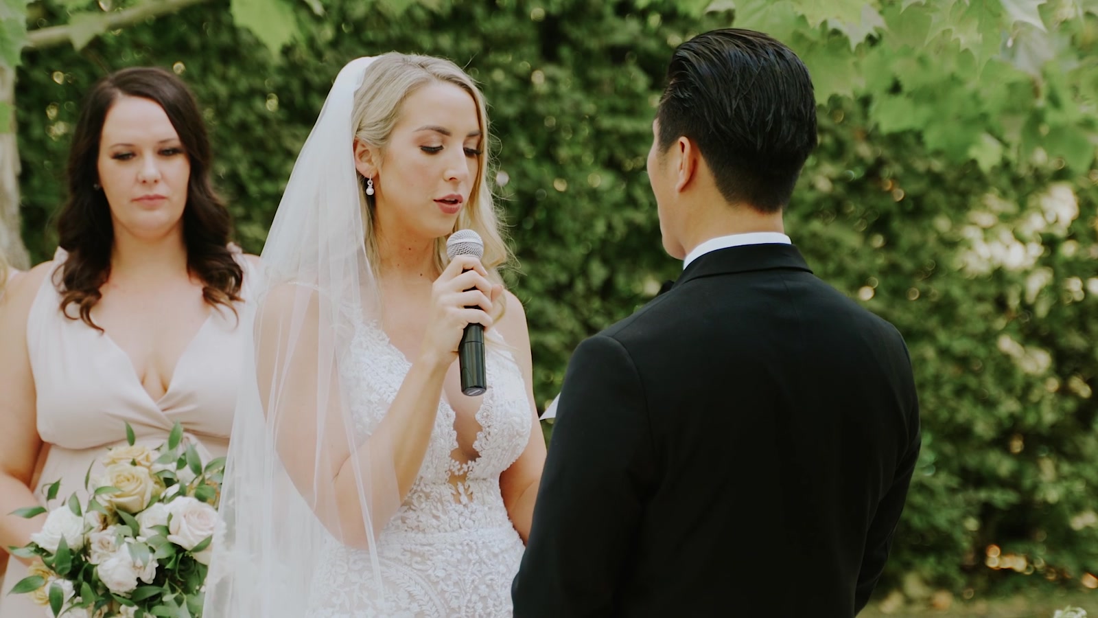 A still from Hyden & Alyson's wedding film at Kestrel Park