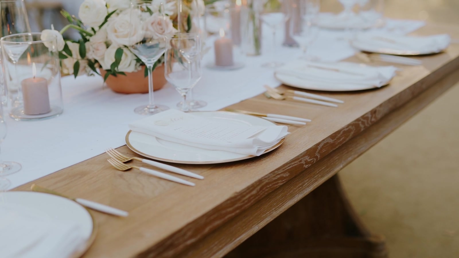 A still from Hyden & Alyson's wedding film at Kestrel Park