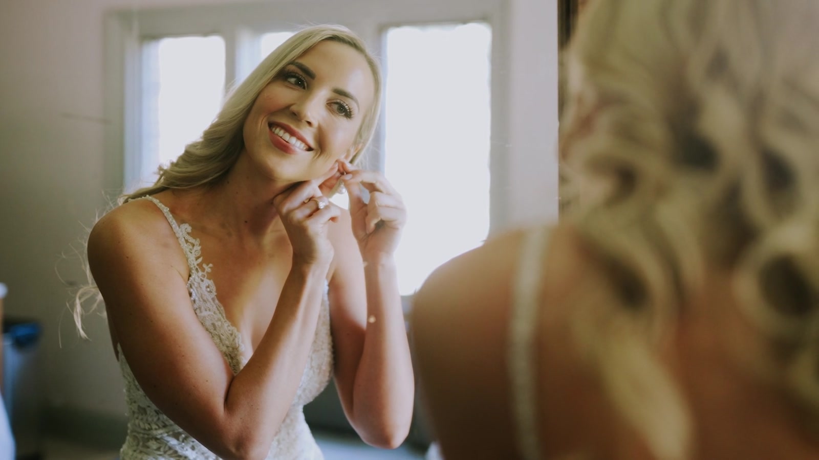 A still from Hyden & Alyson's wedding film at Kestrel Park